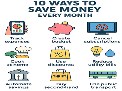 10 Practical Ways to Save Money Every Month (2025 Guide)